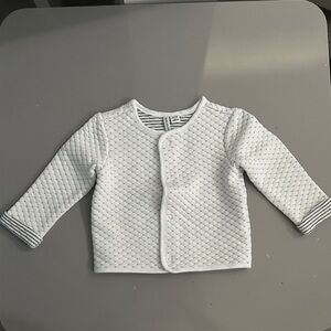 Janie and Jack White Quilted Jacket